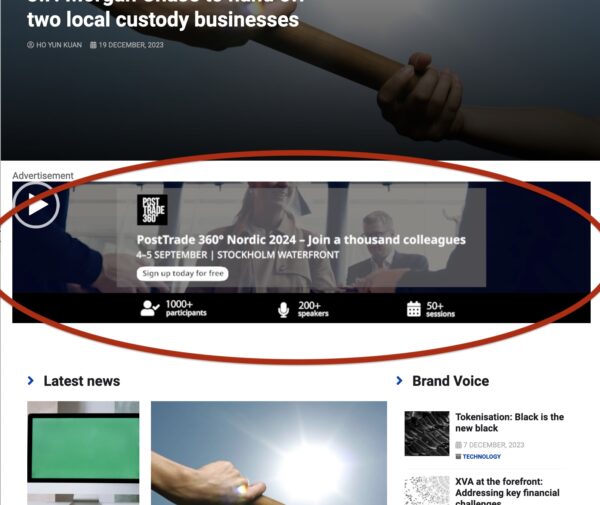 PostTrade 360° top PANORAMA, 50% share of voice